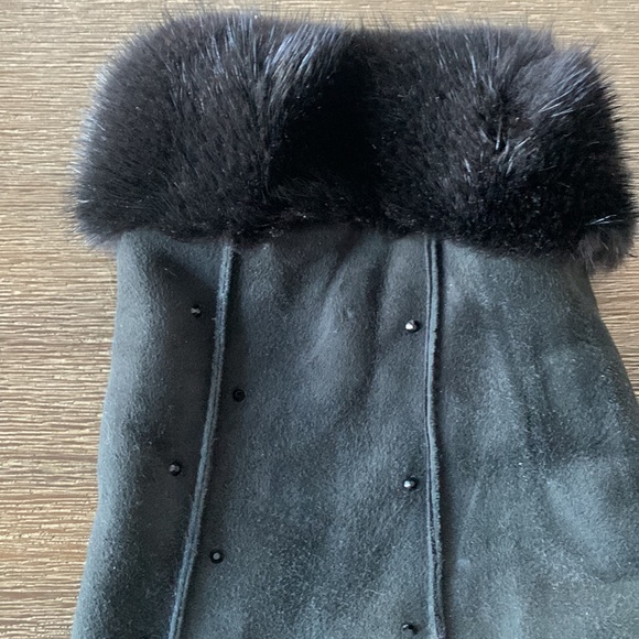 SHEARLING LONG HOODED COAT - Picture 11 of 14